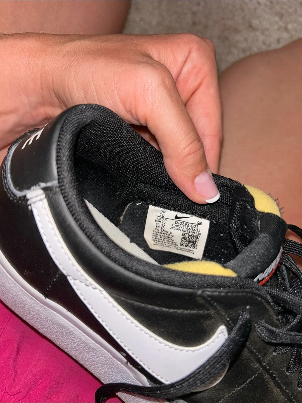 Black and White Nike blazers Sneakers